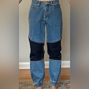 BDG Two-Tone Colorblock Jogger Jeans